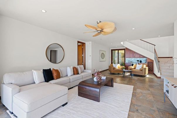 Interior, Living room, Recessed Lighting