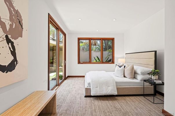 Bedroom, Interior, Recessed Lighting