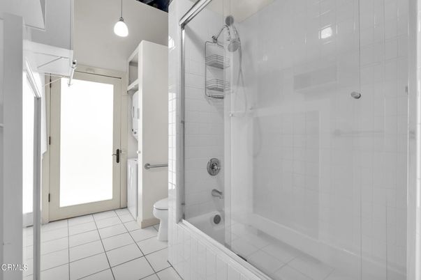 Bathroom, Glass Shower, Interior, Pendant Lights