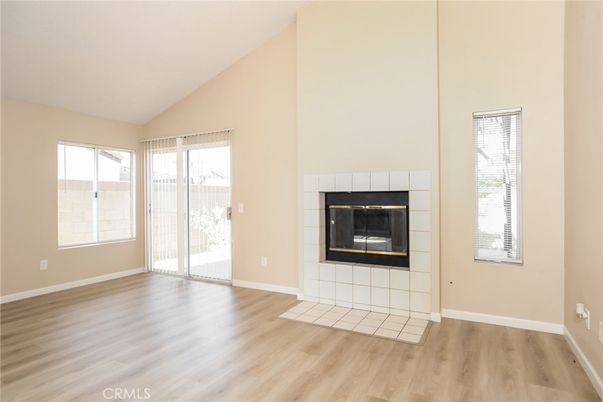 Empty room, Fireplace, Interior, Wood Texture Flooring
