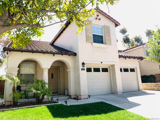 Attached, Exterior, Facade, Spanish Mediterranean
