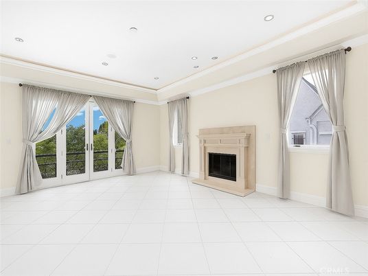 Empty room, Fireplace, Interior, Recessed Lighting