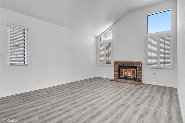 Empty room, Fireplace, Interior, Wood Texture Flooring