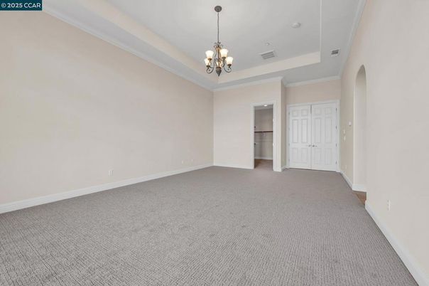 Chandelier, Empty room, Interior