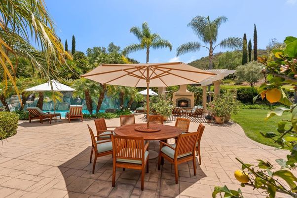 Backyard, Exterior, Fireplace
