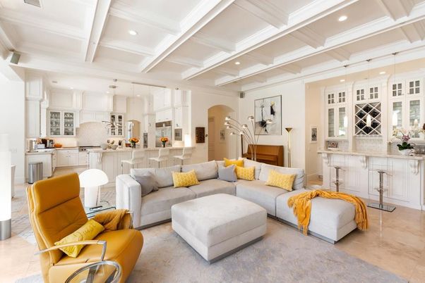 Interior, Kitchen, Living room, Pendant Lights, Recessed Lighting