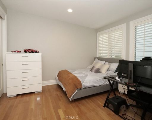 Bedroom, Home Office, Interior, Recessed Lighting, Wood Texture Flooring