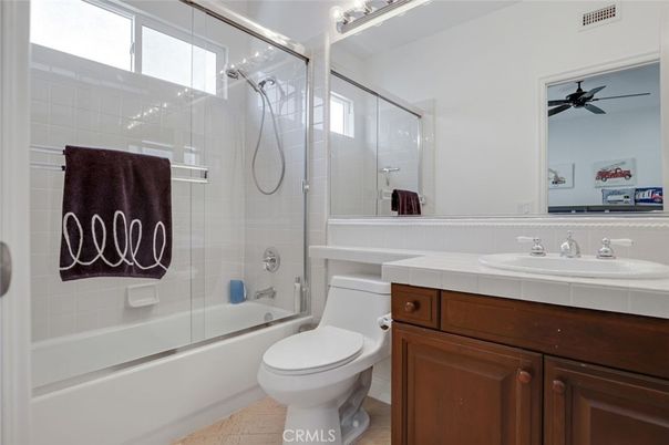 Bathroom, Glass Shower, Interior, Tile Countertops