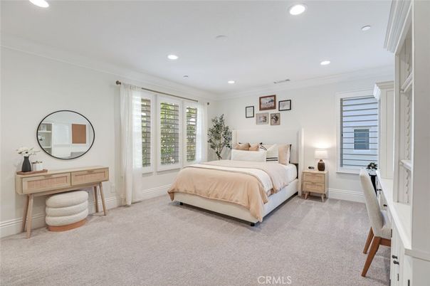 Bedroom, Interior, Recessed Lighting