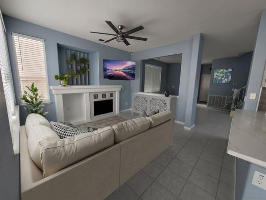 Fireplace, Interior, Living room