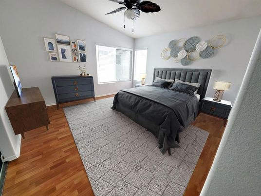 Bedroom, Interior, Wood Texture Flooring