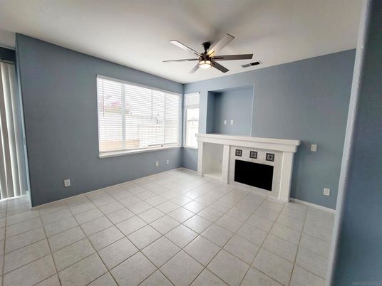 Empty room, Fireplace, Interior
