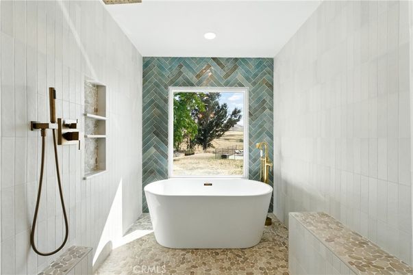 Bathroom, Free Standing Baths, Interior, Recessed Lighting