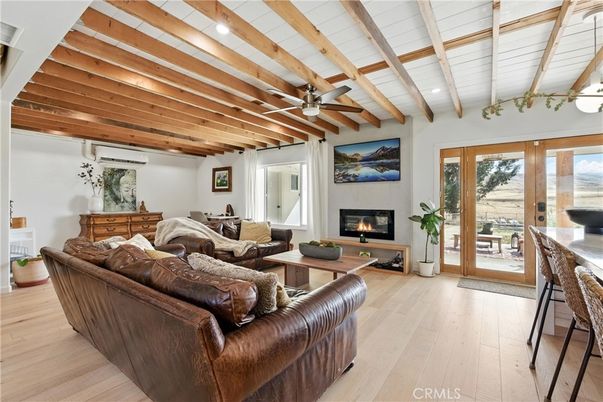 Fireplace, Interior, Living room, Wooden Beams, Wood Texture Flooring