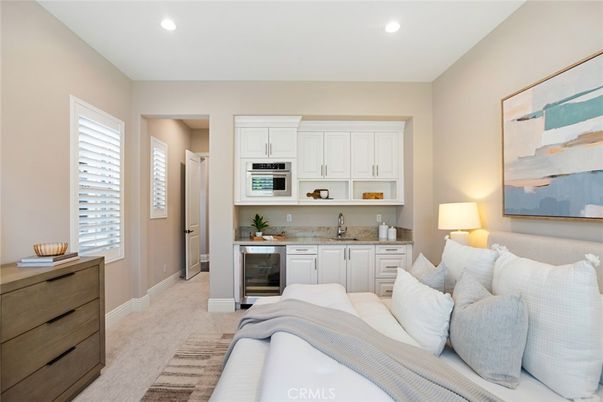 Bedroom, Interior, Kitchen, Living room, Recessed Lighting, Stainless Steel Appliances