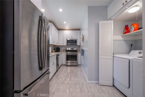Interior, Kitchen, Recessed Lighting, Stainless Steel Appliances, Utility Closets, Washer