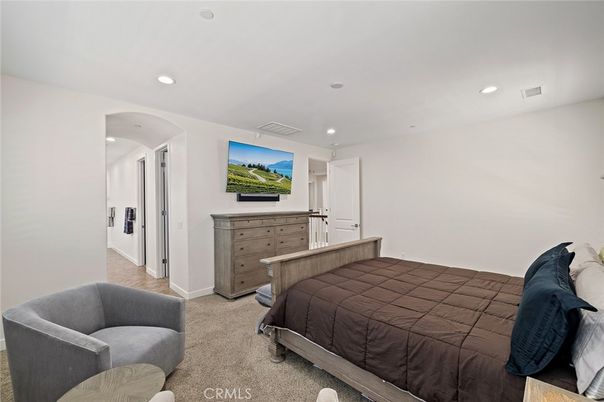 Bedroom, Interior, Recessed Lighting