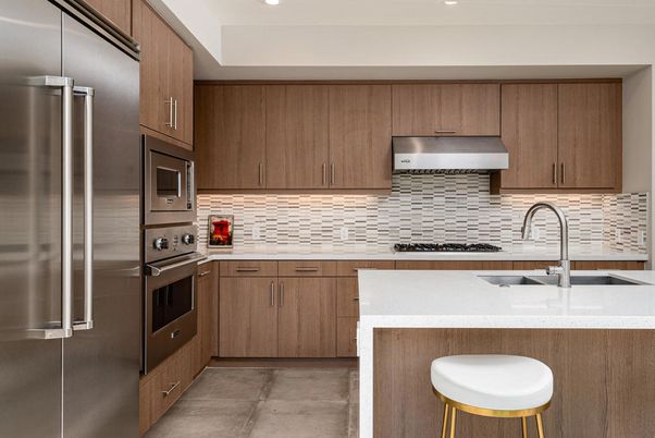 Interior, Kitchen, Recessed Lighting, Stainless Steel Appliances