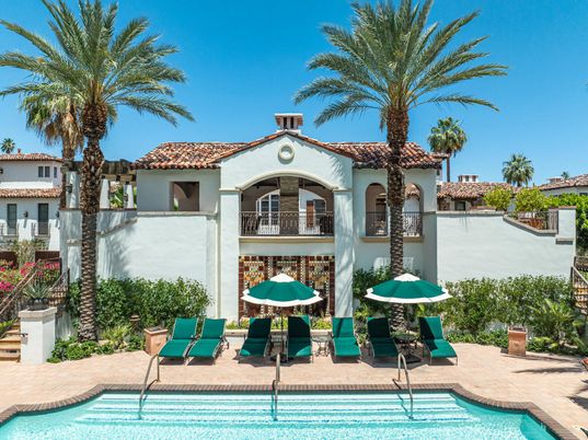 Exterior, Facade, Pool, Spanish Mediterranean