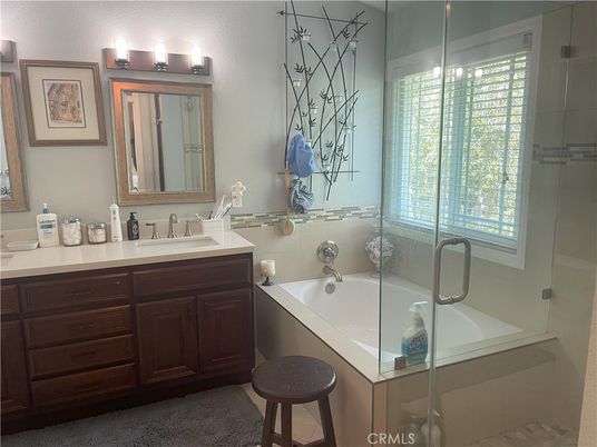 Bathroom, Dual Sink Vanities, Glass Shower, Interior