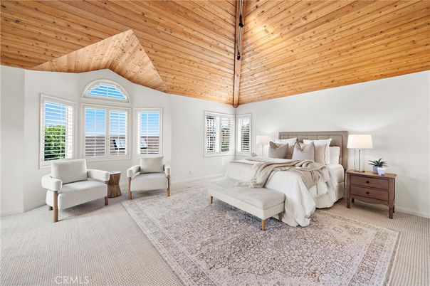 Bedroom, Interior, Wooden Ceilings