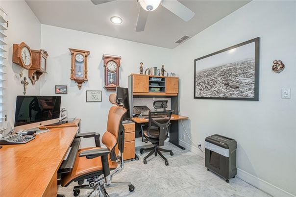 Home Office, Interior, Recessed Lighting