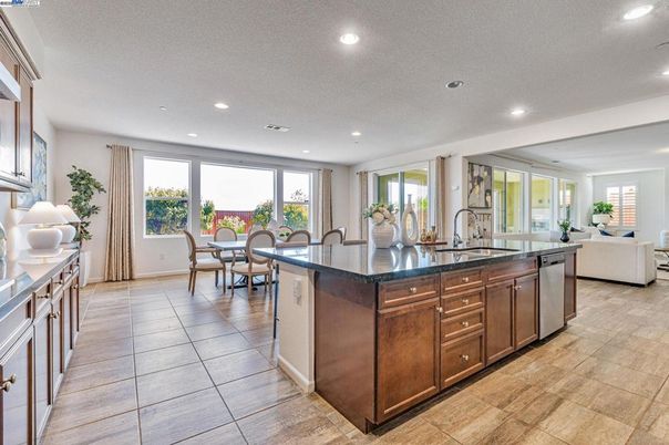 Dining room, Interior, Kitchen, Living room, Recessed Lighting, Stainless Steel Appliances