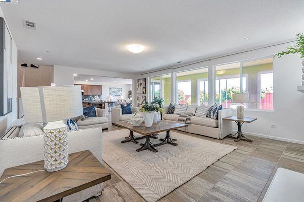 Interior, Kitchen, Living room, Recessed Lighting
