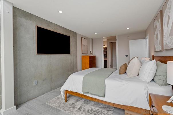 Bedroom, Interior, Recessed Lighting