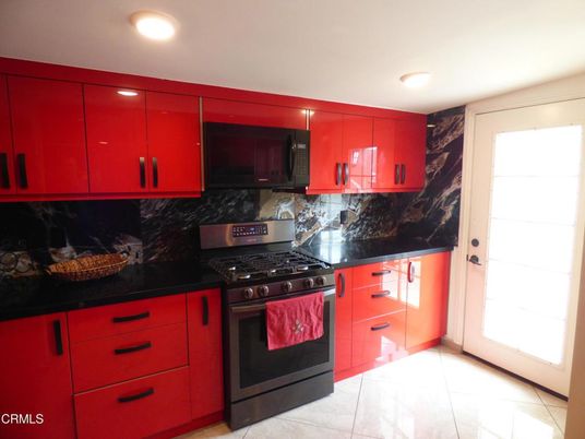 Interior, Kitchen, Marble Walls, Recessed Lighting