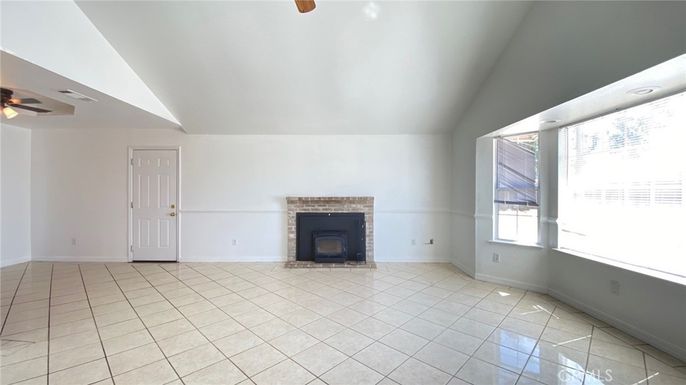 Empty room, Fireplace, Interior