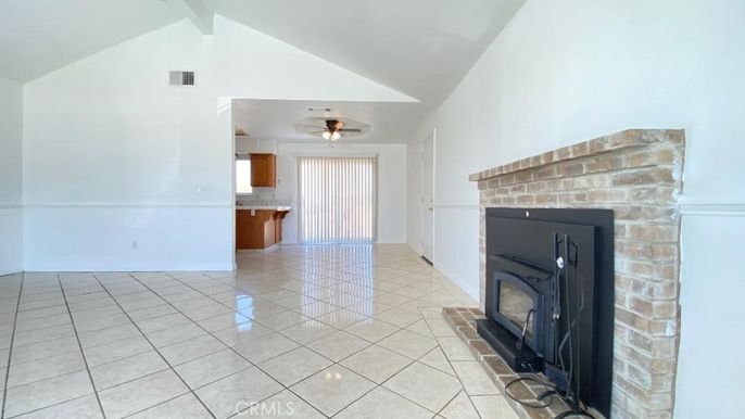 Empty room, Fireplace, Interior