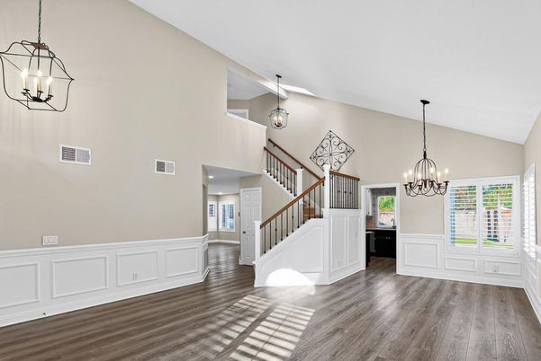 Chandelier, Interior, Pendant Lights, Wood Texture Flooring
