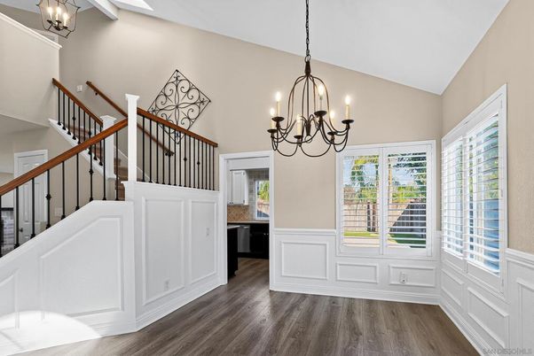 Chandelier, Interior, Wood Texture Flooring