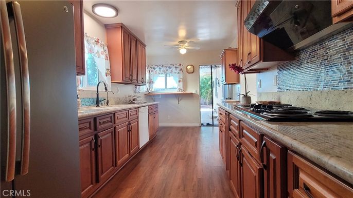Interior, Kitchen, Wood Texture Flooring