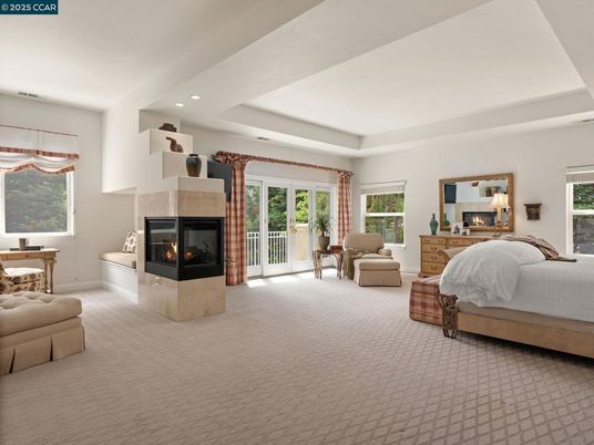 Bedroom, Fireplace, Interior, Recessed Lighting