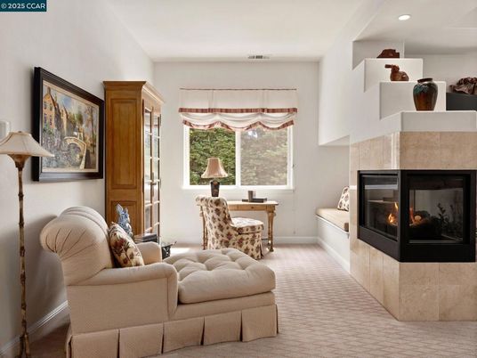 Fireplace, Interior, Living room, Recessed Lighting
