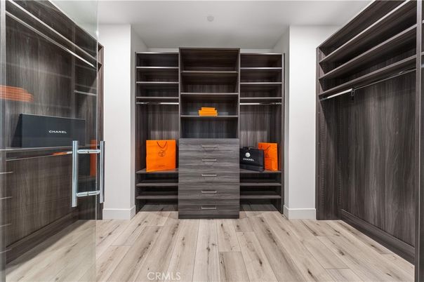 Interior, Walk-in Closets, Wood Texture Flooring