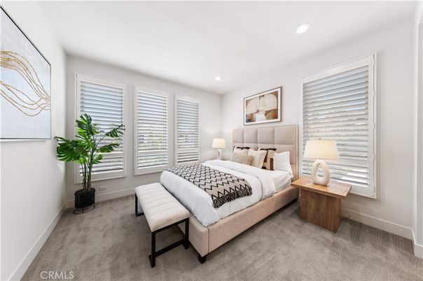 Bedroom, Interior, Recessed Lighting