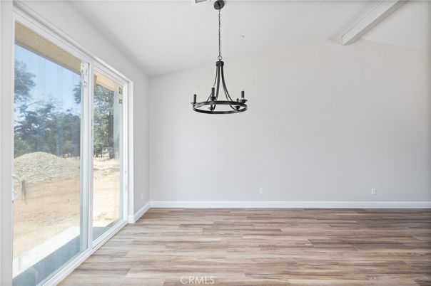 Chandelier, Empty room, Interior, Pendant Lights, Wood Texture Flooring