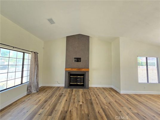 Empty room, Fireplace, Interior, Wood Texture Flooring