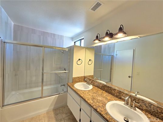 Bathroom, Dual Sink Vanities, Glass Shower, Interior