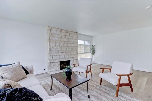 Fireplace, Interior, Living room, Stone Walls, Wood Texture Flooring