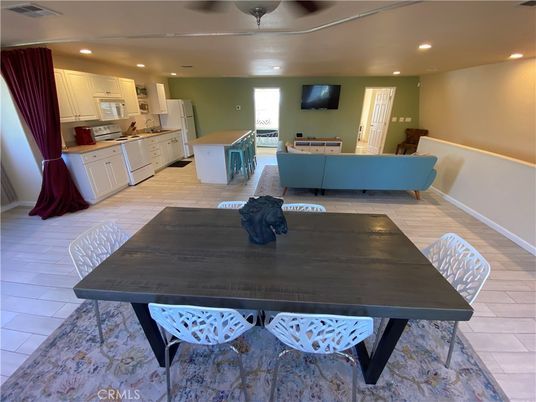 Dining room, Interior, Kitchen, Living room, Recessed Lighting