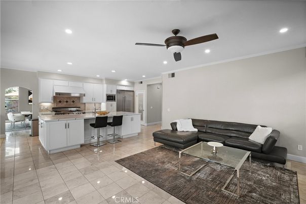 Interior, Kitchen, Living room, Recessed Lighting