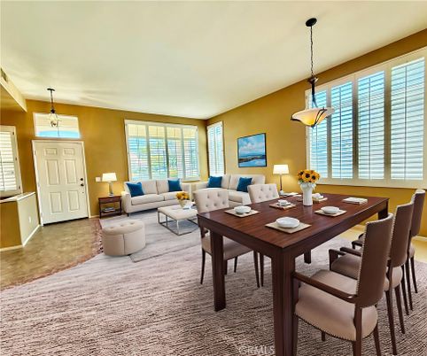 Dining room, Interior, Living room, Pendant Lights