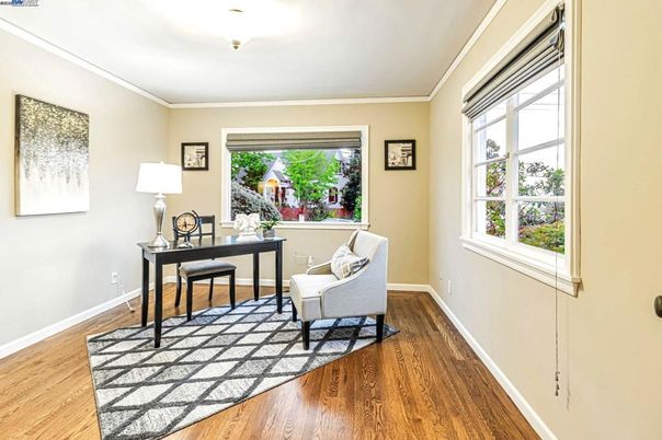 Home Office, Interior, Wood Texture Flooring