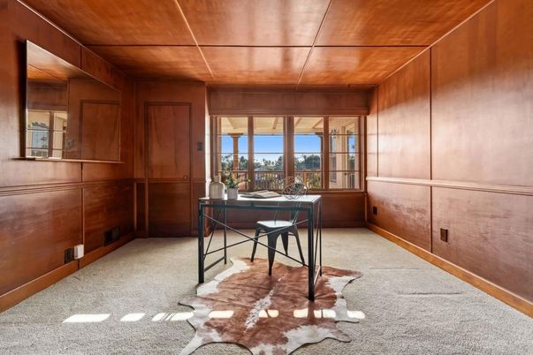 Home Office, Interior, Wooden Ceilings, Wooden Walls