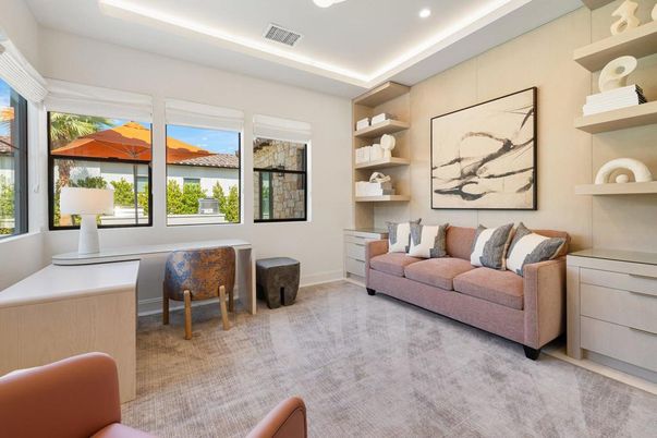 Home Office, Interior, Recessed Lighting