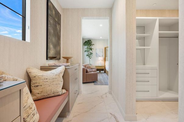 Interior, Marble, Recessed Lighting, Walk-in Closets